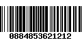 Código de Barras 0884853621212