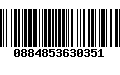Código de Barras 0884853630351