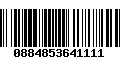 Código de Barras 0884853641111