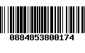 Código de Barras 0884853800174