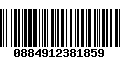 Código de Barras 0884912381859