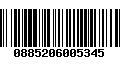 Código de Barras 0885206005345