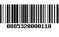 Código de Barras 0885320000110