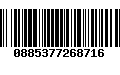Código de Barras 0885377268716