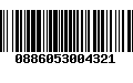 Código de Barras 0886053004321