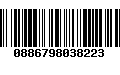 Código de Barras 0886798038223