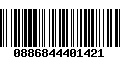 Código de Barras 0886844401421