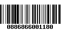 Código de Barras 0886866001180