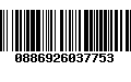 Código de Barras 0886926037753