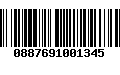 Código de Barras 0887691001345