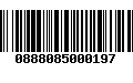 Código de Barras 0888085000197