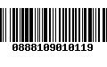 Código de Barras 0888109010119