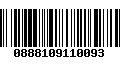 Código de Barras 0888109110093