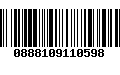 Código de Barras 0888109110598