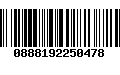 Código de Barras 0888192250478