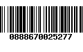 Código de Barras 0888670025277