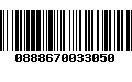 Código de Barras 0888670033050