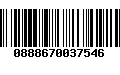 Código de Barras 0888670037546
