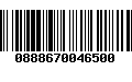 Código de Barras 0888670046500