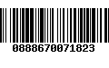 Código de Barras 0888670071823