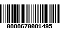 Código de Barras 0888670081495