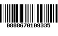 Código de Barras 0888670109335