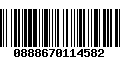 Código de Barras 0888670114582