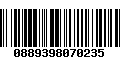 Código de Barras 0889398070235