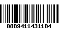 Código de Barras 0889411431104