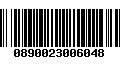 Código de Barras 0890023006048