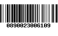 Código de Barras 0890023006109