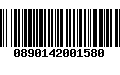 Código de Barras 0890142001580