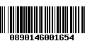 Código de Barras 0890146001654