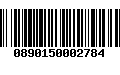 Código de Barras 0890150002784