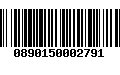 Código de Barras 0890150002791