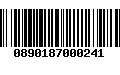 Código de Barras 0890187000241