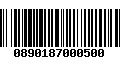 Código de Barras 0890187000500