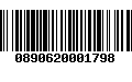 Código de Barras 0890620001798