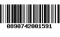 Código de Barras 0890742001591