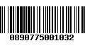 Código de Barras 0890775001032