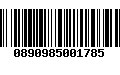 Código de Barras 0890985001785