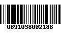 Código de Barras 0891038002186