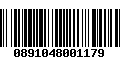 Código de Barras 0891048001179