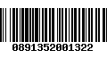 Código de Barras 0891352001322