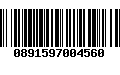 Código de Barras 0891597004560