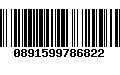 Código de Barras 0891599786822