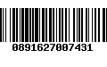 Código de Barras 0891627007431