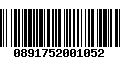 Código de Barras 0891752001052