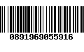 Código de Barras 0891969055916