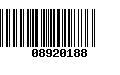 Código de Barras 08920188